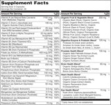 Suplemento Multivitamínico de alimentos minerales de hierbas