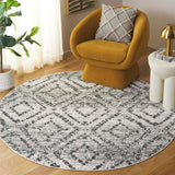 Alfombra Redonda Geométrica Ideal para Áreas de Alto Tráfico (ADR131W-6R)