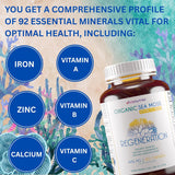 Viva Nutra Cápsulas Orgánicas de Musgo Irlandés, Bladderwrack y Bardana