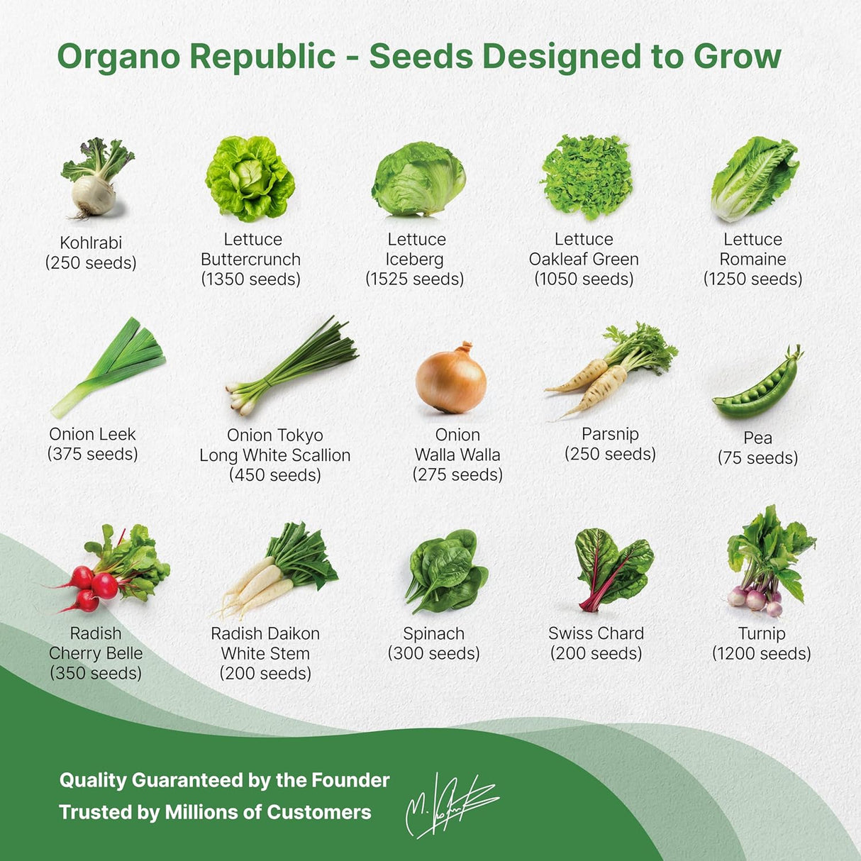 Pack de Semillas de Verduras de Invierno - 30 Variedades Heirloom