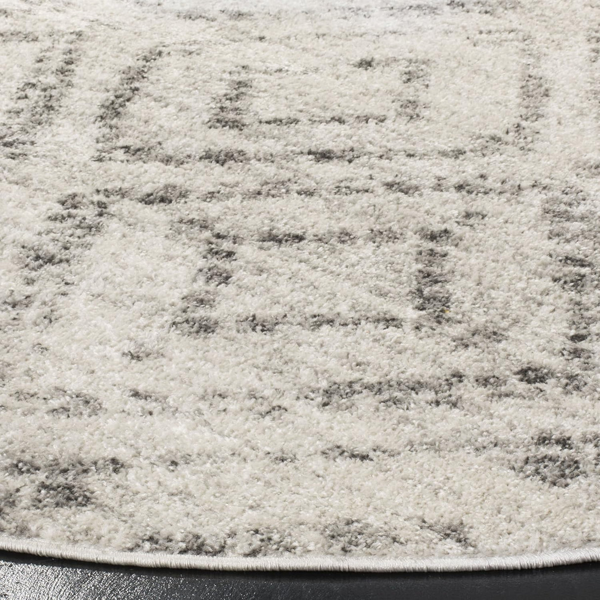 Alfombra moderna redonda de diamante ADR131C para sala y dormitorio