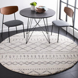 Alfombra Redonda Shag, Diseño Marroquí, 1.6 Pulgadas de Grosor