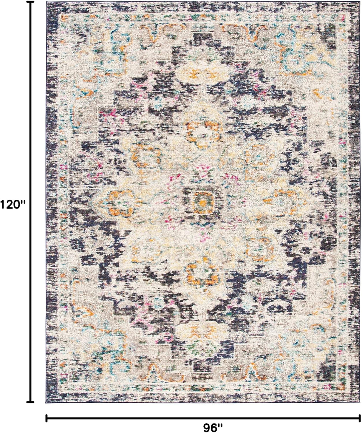 Alfombra SAFAVIEH Madison, diseño boho chic, 8' x 10', MAD473Z