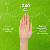 Aceite de Coco Virgen Softgels con Vitamina K2 MK-7 200mcg