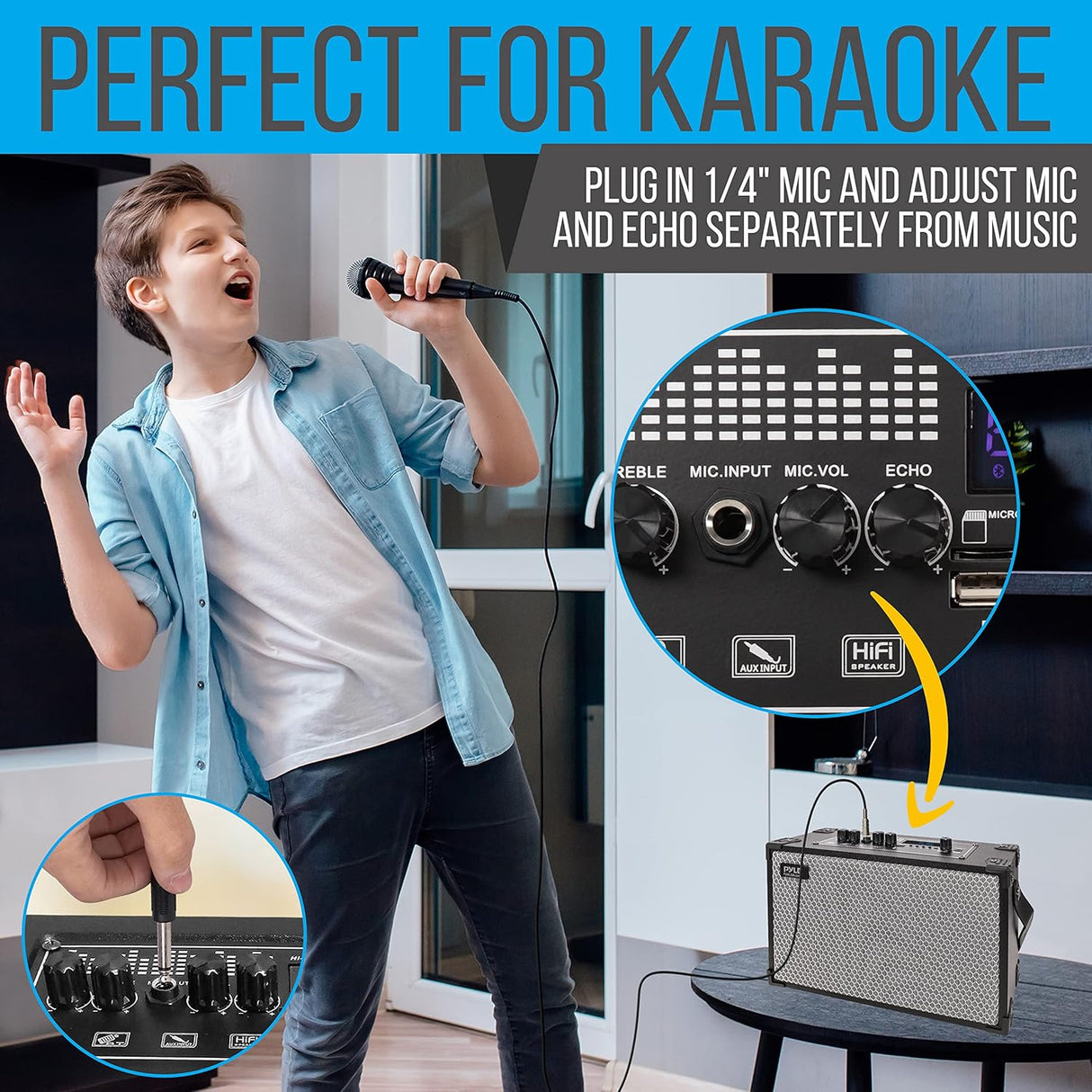 Altavoz Bluetooth vintage PYLE-PRO PG660A