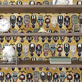 Papel Tapiz Removible Adhesivo 17.5in X 23ft Retro Funky