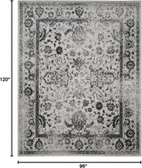 Alfombra Área Oriental Desgastada, Fácil Cuidado, ADR109B