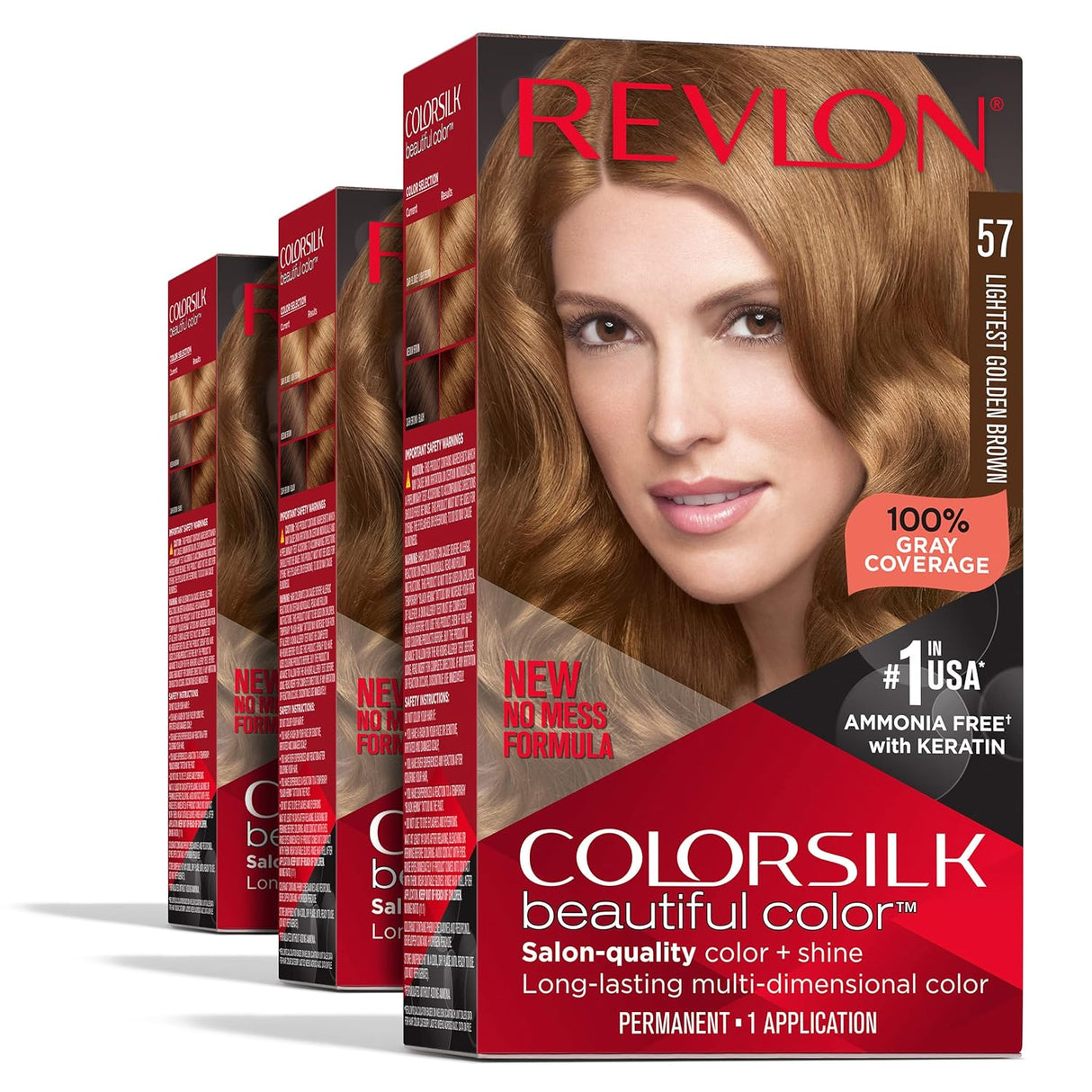 Tinte permanente pra el cabello marrón dorado claro 057