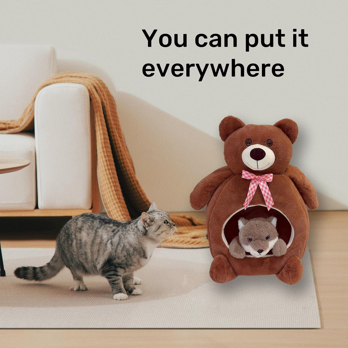 Casa para Gatos y Perros, Refugio Suave y Cálido, 2023