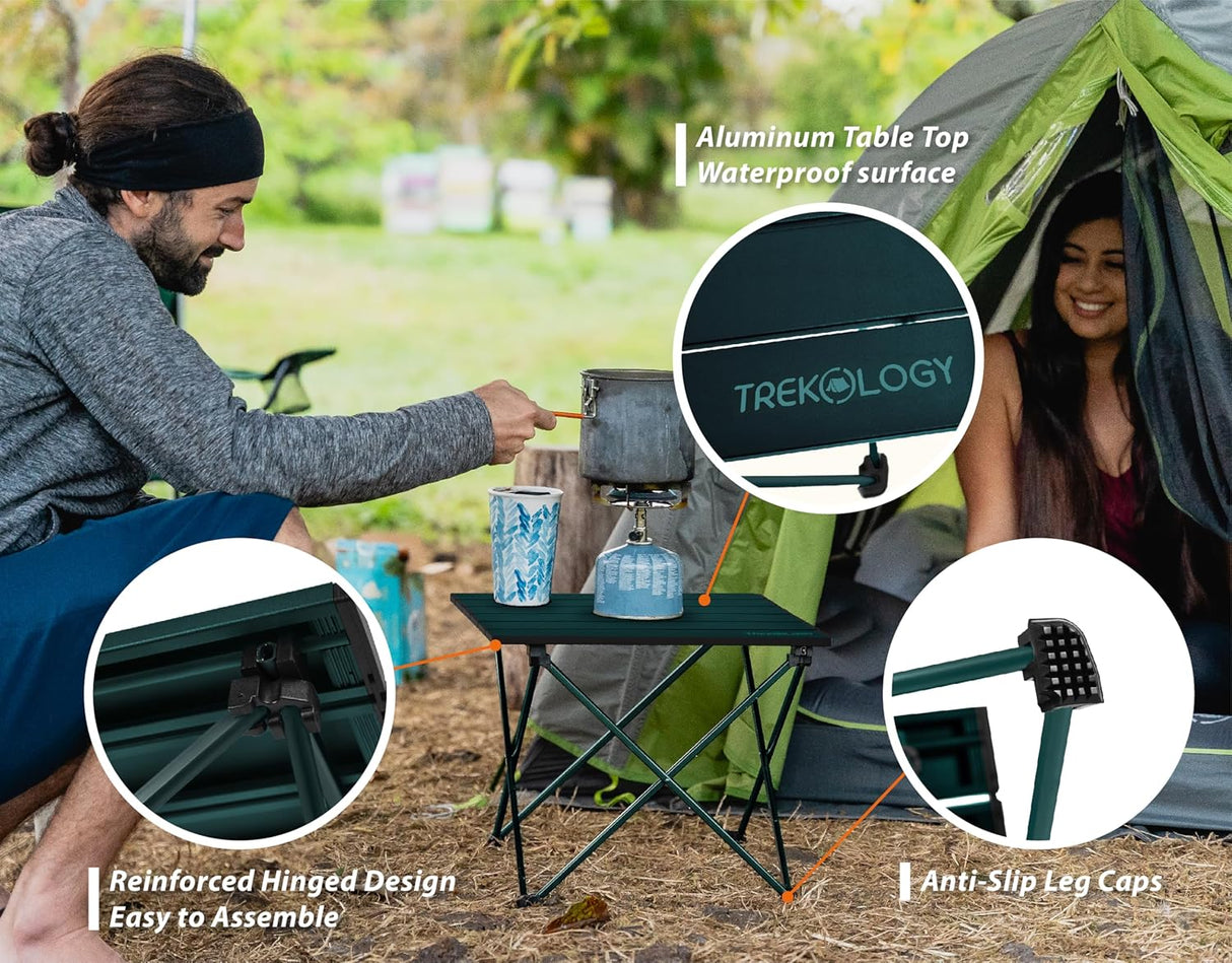 Mesa de Playa Plegable Ligera - Compacta y Resistente - Modelo Talu