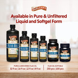 Suplemento de Aceite de Linaza Barlean's, 1550 mg ALA, 250 ct