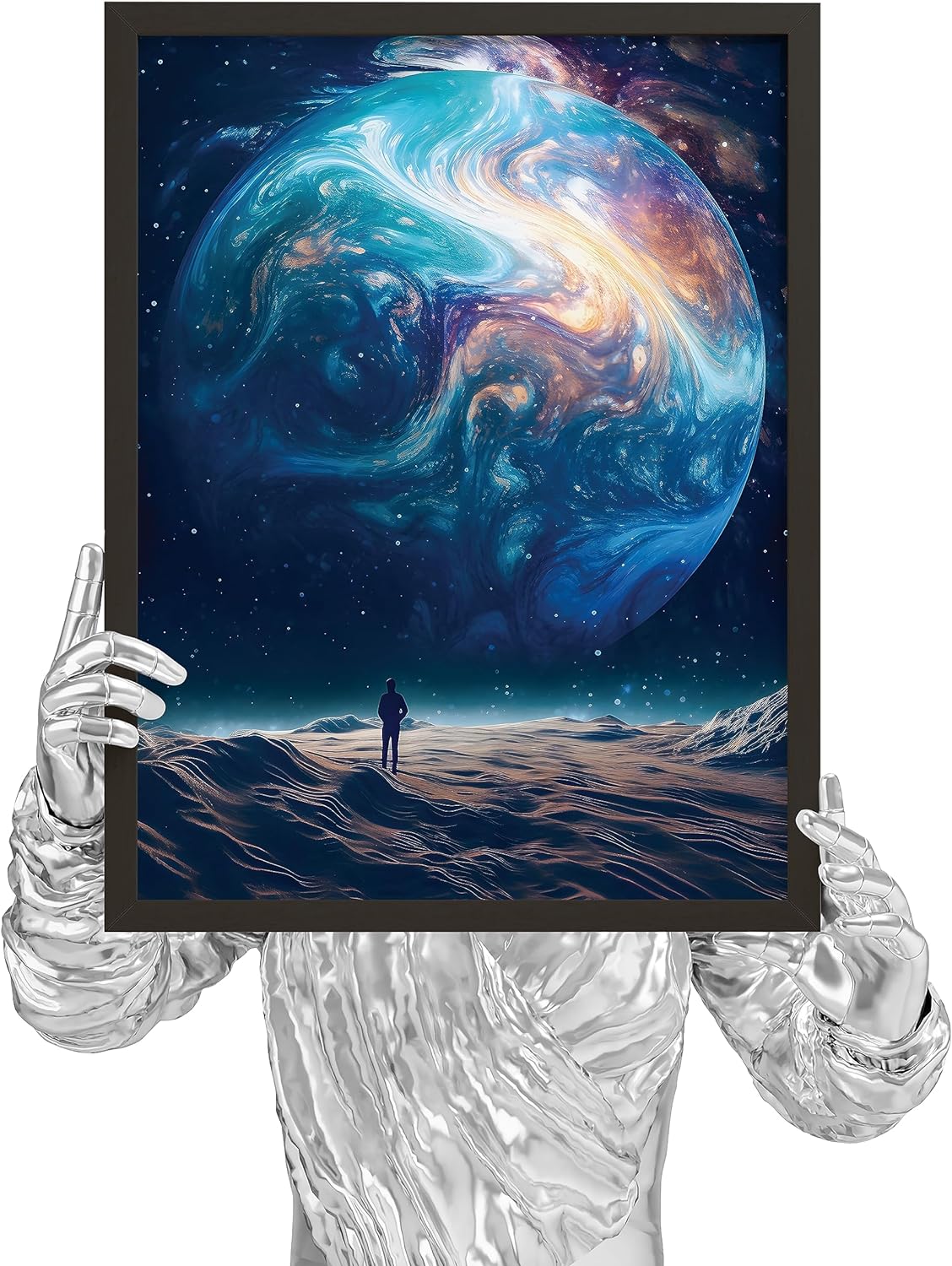 Pósteres espaciales para niños, decoración de pared de astronauta