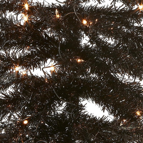 Árbol de Navidad artificial preiluminado con luces blancas, 4 ft