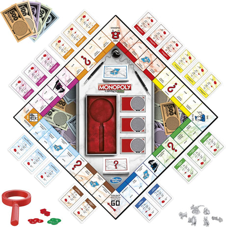 Monopoly Dinero Doblado, Juego Familiar con Mr. Decoder, Para 2-6