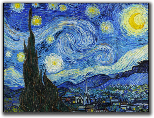 Póster de La Noche Estrellada de Van Gogh  Decoración Moderna