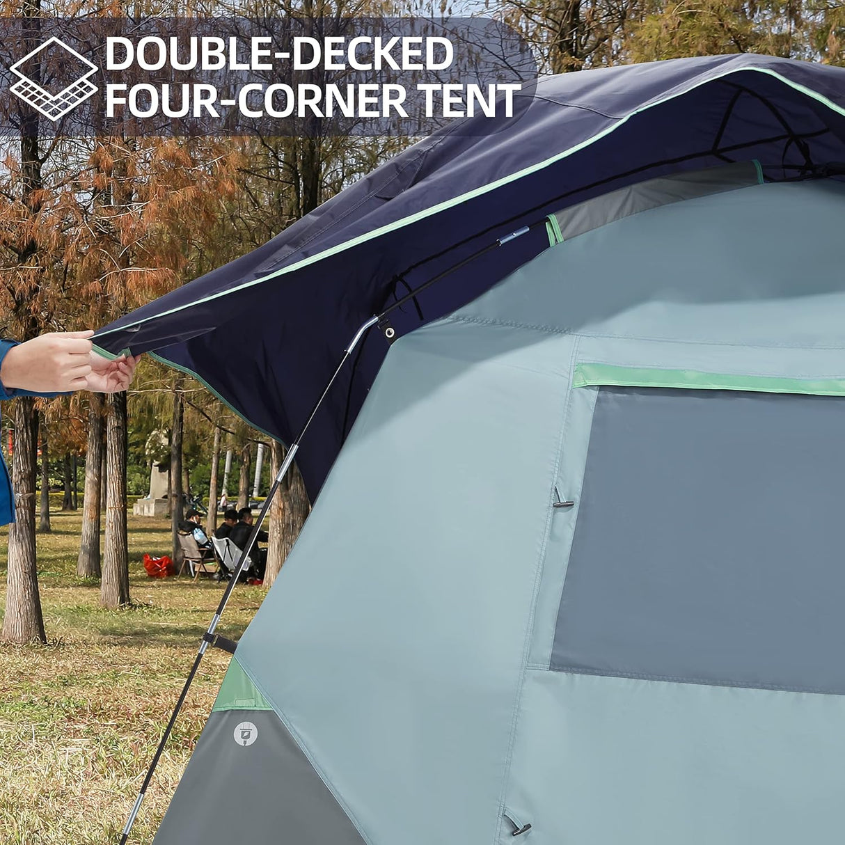 Tienda CAMEL CROWN Tents 4/6/8 Pers. Impermeables Rápido Montaje