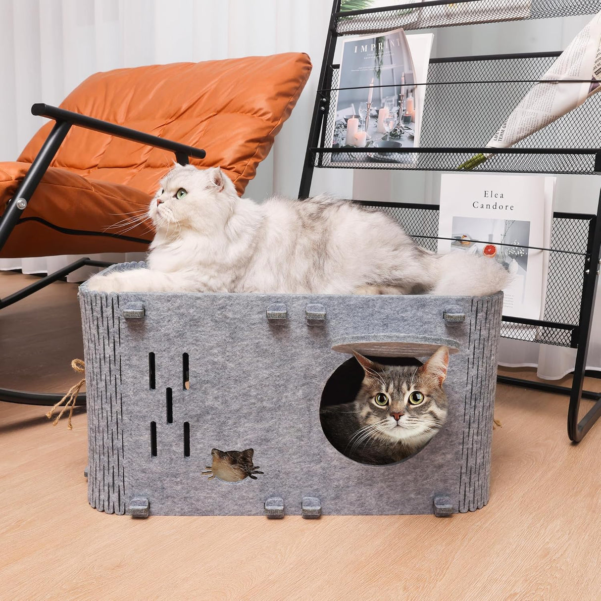 Casa para gatos Aitmexcn, cueva acogedora, resistente, grande