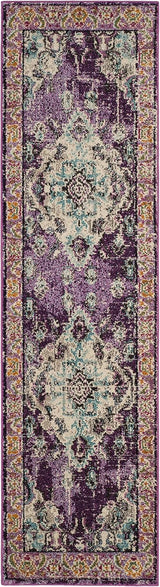 Alfombra Runner Boho Chic Medallón, Diseño Distinguido, MNC243L