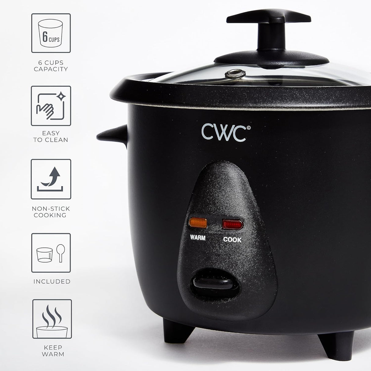 Cocedor de arroz COOK WITH COLOR 6 tazas 300W, modelo 6CUP