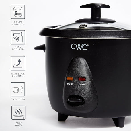Cocedor de arroz COOK WITH COLOR 6 tazas 300W, modelo 6CUP