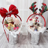 10PCS Bolas navidad transparente rellenables DI 4.8 pulgadas