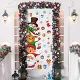 Pegatinas de Navidad para Puerta, Decoración Festiva Grande 44.88x11.81