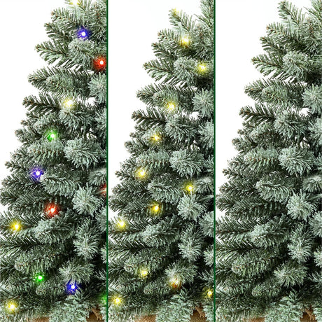 Árboles de Navidad Miniatura Decorados con Luces LED F5