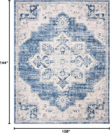 Alfombra de área, diseño medallón, fácil cuidado, modelo BNT865A