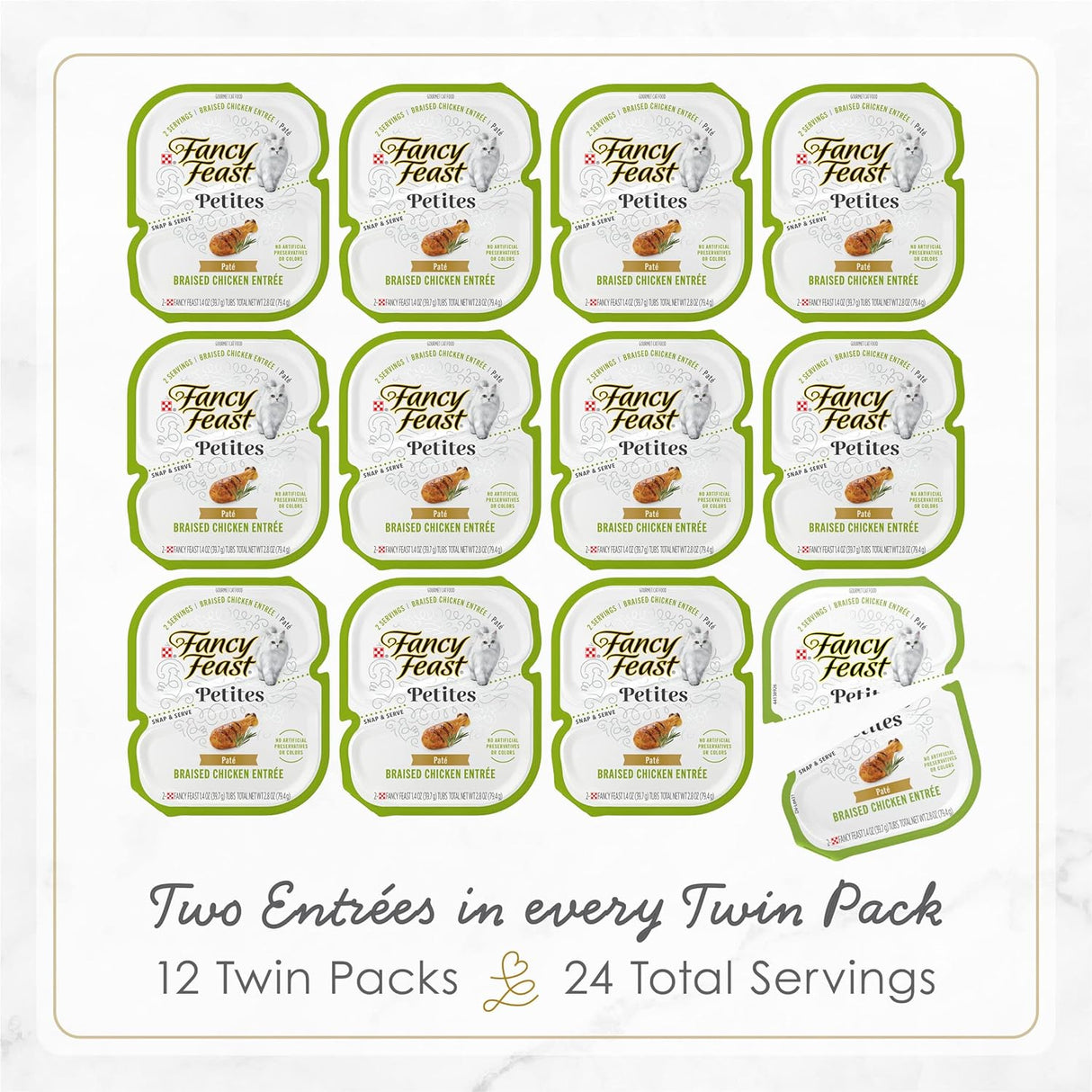 Comida Húmeda para Gatos Purina Fancy Feast, Pollo en Taza 2.8 oz