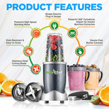 Licuadora mini profesional de 600 NUTRICHEF NCBL60