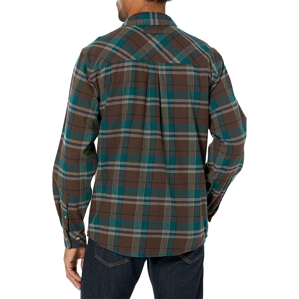 Camisa de cuadros para hombre verde talla XL