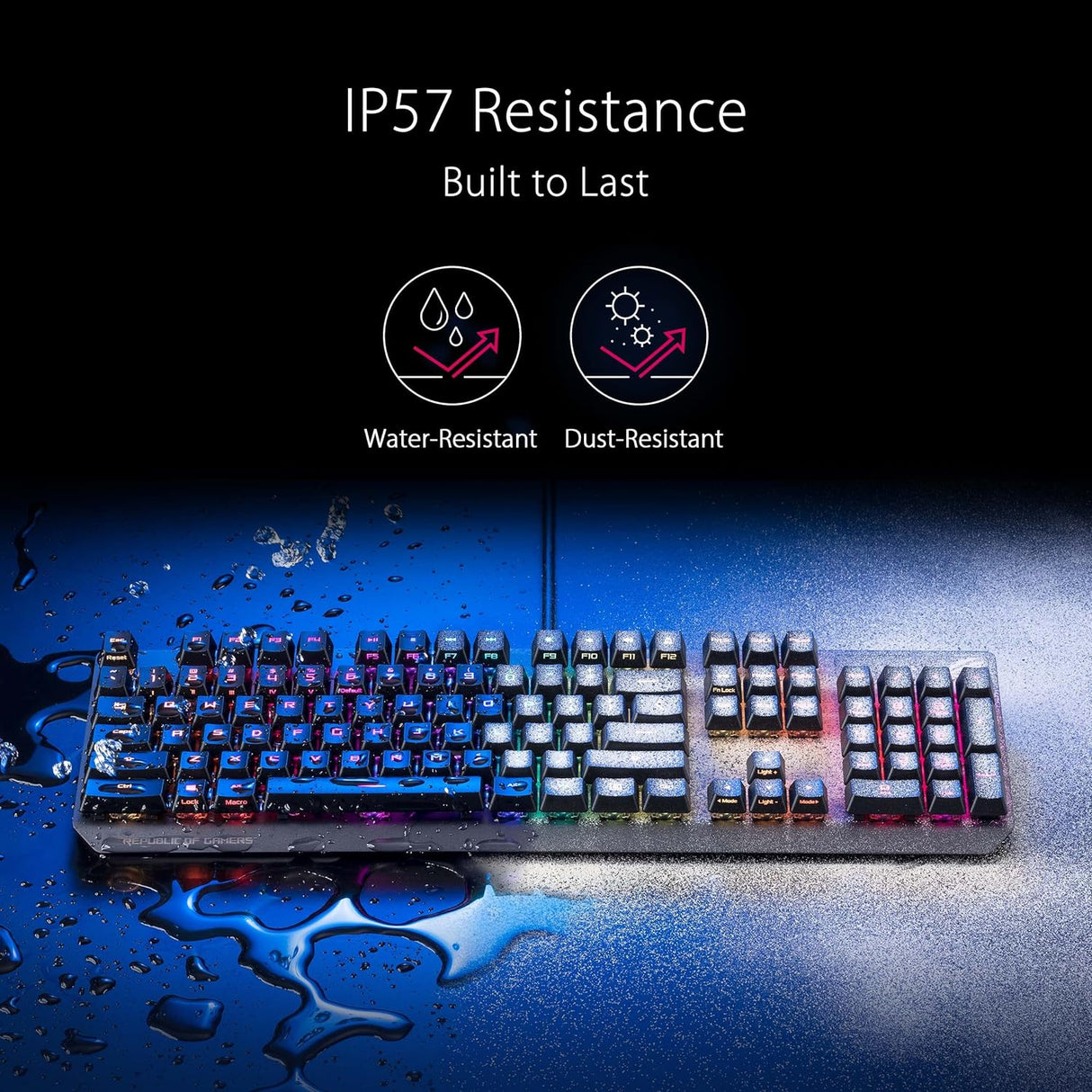 Teclado Mecánico ASUS ROG Strix Scope RX con RGB y Switches Rojos