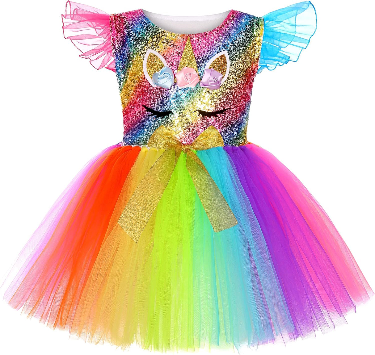 Disfraz de Unicornio Soyoekbt con LED para Fiesta de Cumpleaños