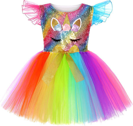 Disfraz de Unicornio Soyoekbt con LED para Fiesta de Cumpleaños