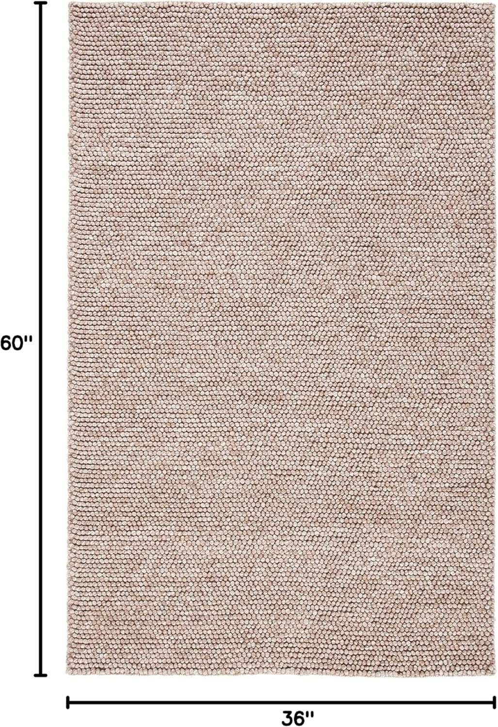 Alfombra de Acento Hecha a Mano, Ideal para Áreas de Tráfico (NAT620T)