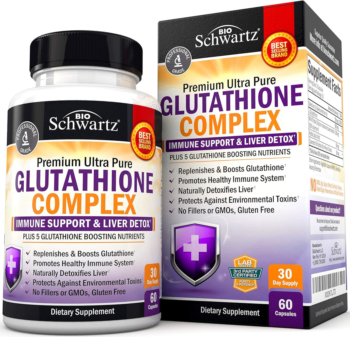 Suplemento de Glutatión y Quercetina para la Salud Hepática