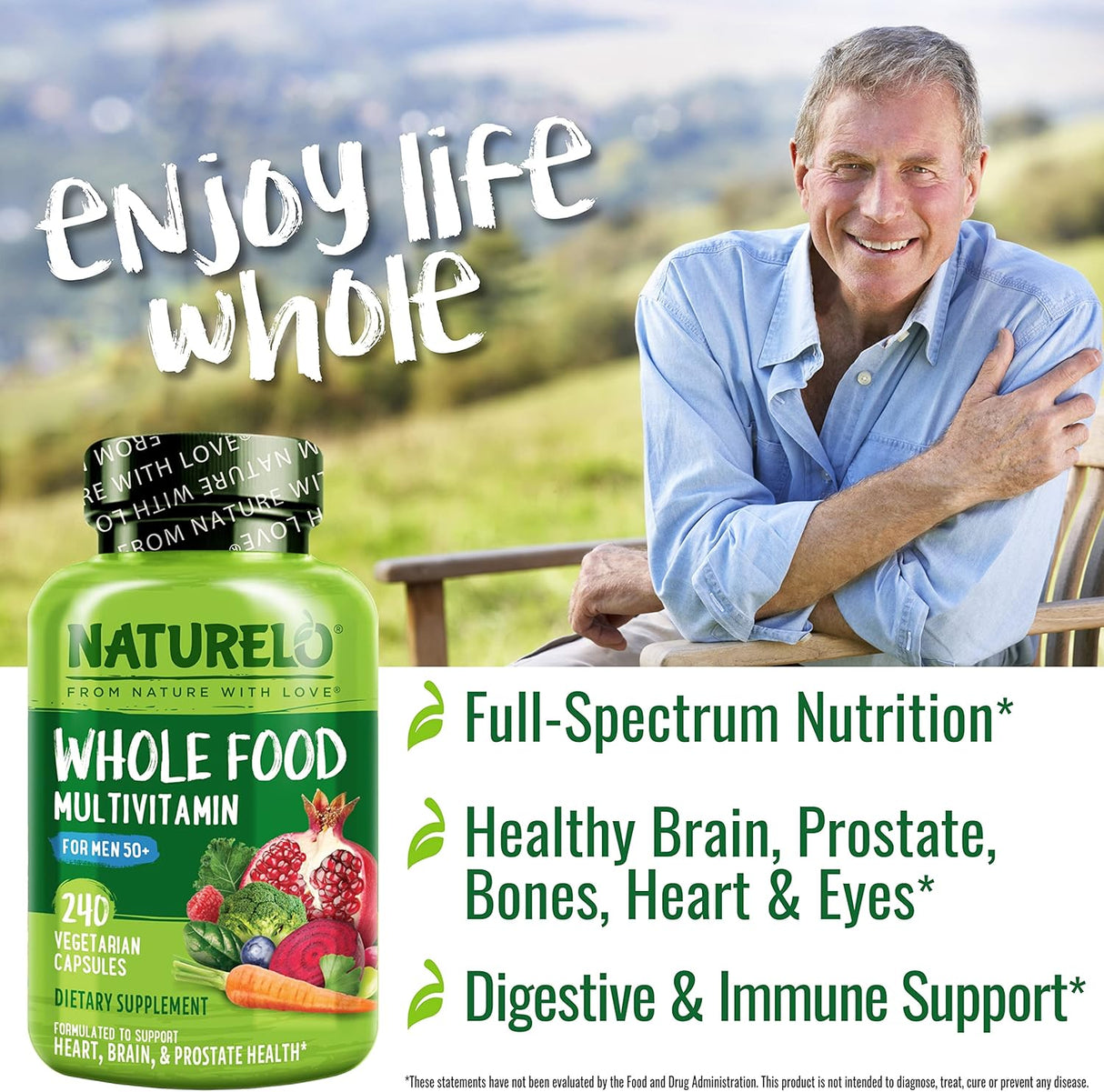 Suplemento Multivitamínico integral para hombres de 50 años