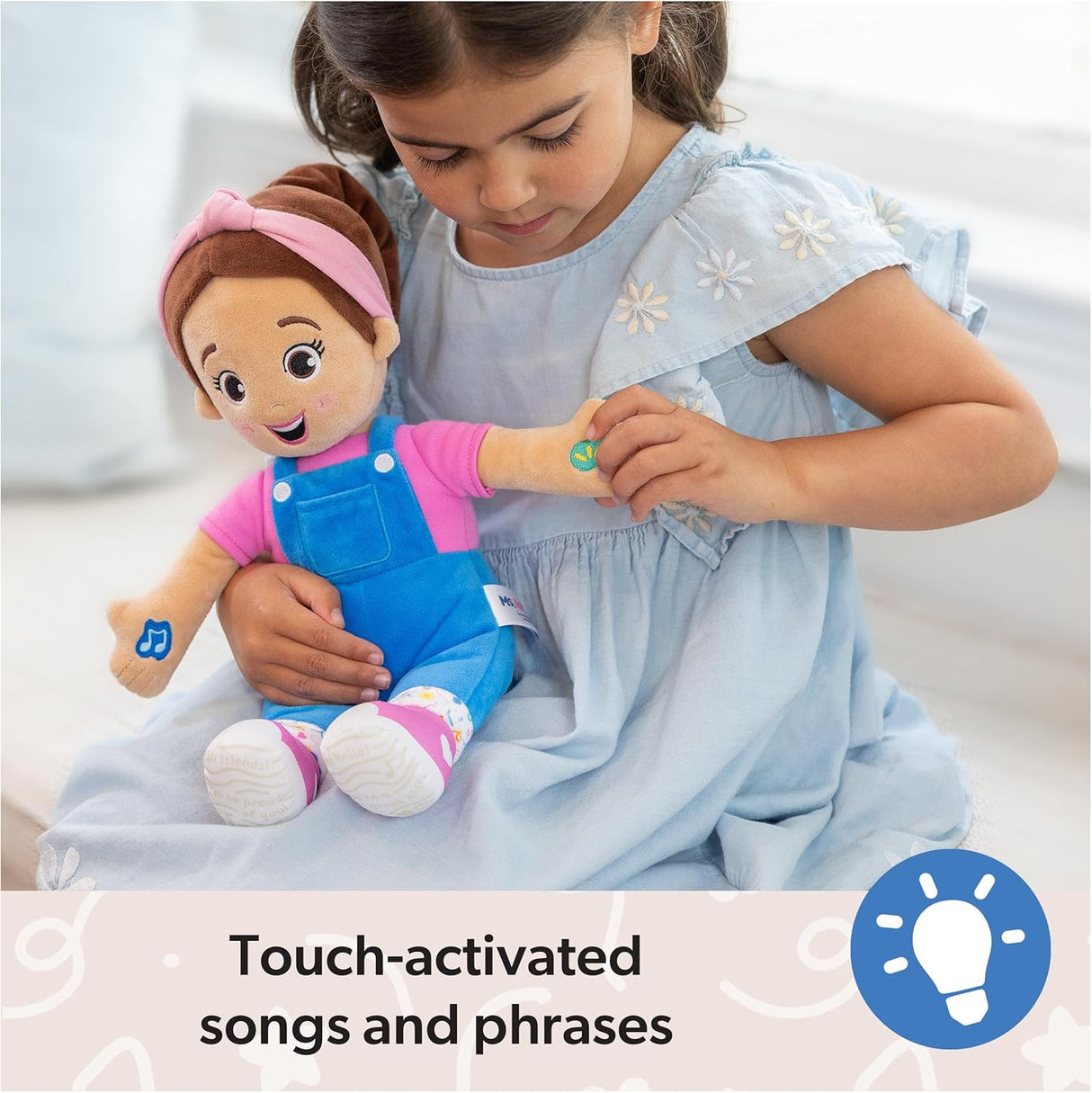 Muñeca Interactiva Ms. Rachel, 16” con 4 Canciones y Frases