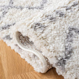 Alfombra Runner Shag, Diseño Marroquí, Ideal para Áreas de Tráfico