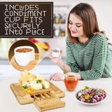 Tabla de queso de bambú natural  NutriChef PKCZBD10.5