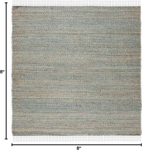Alfombra Redonda de Yute SAFAVIEH Boho Fringe NF368E 8