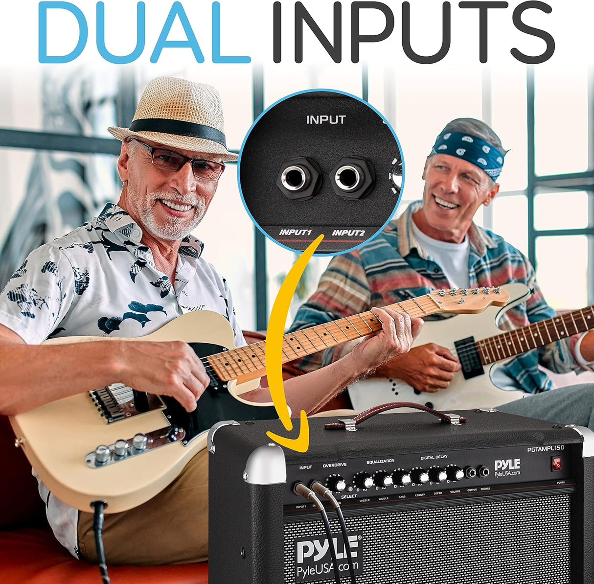 Amplificador de guitarra eléctrica PYLE-PRO PGTAMPL150