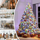 Árbol de Navidad Artificial Yaheetech 9ft con luces LED multicolor