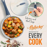 Juegos de Ollas de cocina antiadherente NUTRICHEF NCCW14SBLU