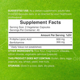 Suplemento Ácido alfa lipoico 600 mg con benfotiamina 300 mg