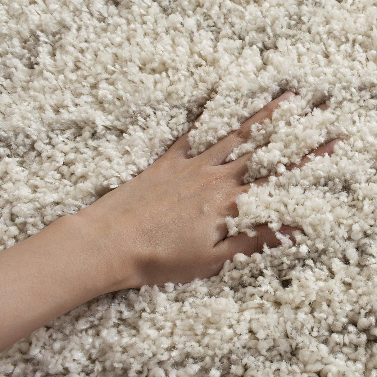 Alfombra Área Shag - Diseño Marroquí, No Suelta Pelusa, 1.6