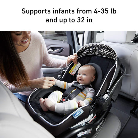 Asiento infantil para automóvil estudio Graco SnugRide