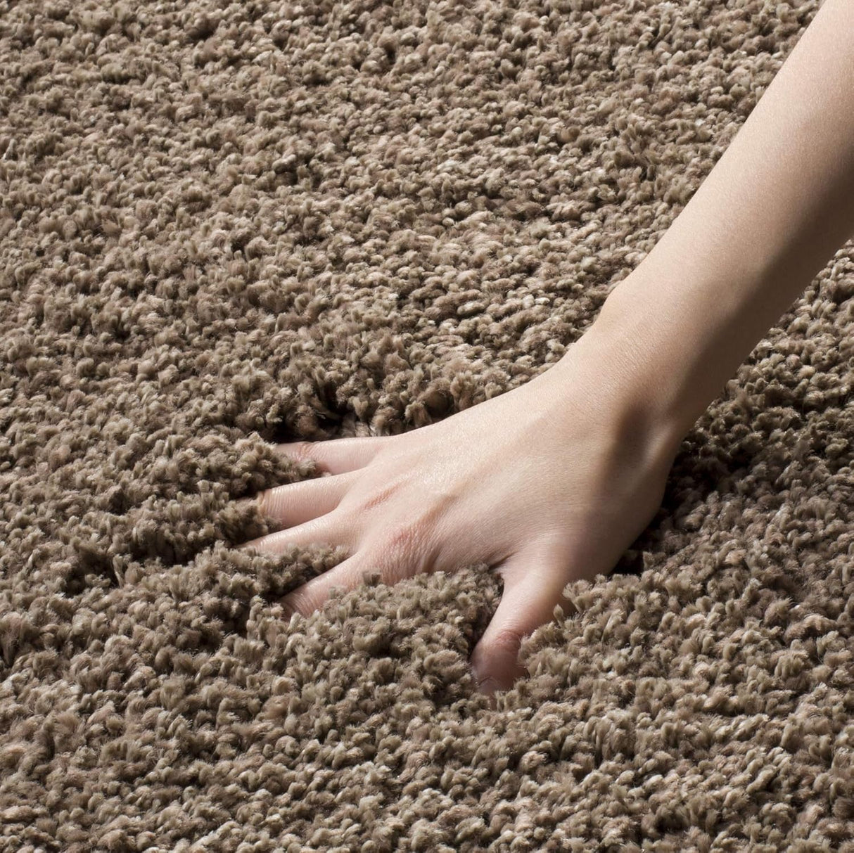 Alfombra redonda de pelaje premium de 2 pulgadas, modelo SG151