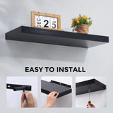 Estanterías Flotantes 2 Pack de Madera - 24 W x 9 D x 1.6 H