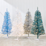 Árbol de Navidad artificial Best Choice Products 4ft con luces LED